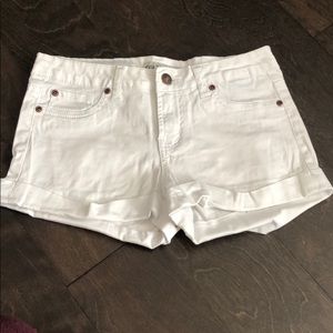 CIELO JEANS SHORTS SIZE S WHITE STRETCH MATERIAL